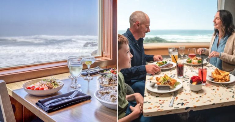 People Drive From All Over Oregon To Eat Breakfast At These Coastal Diners With A View