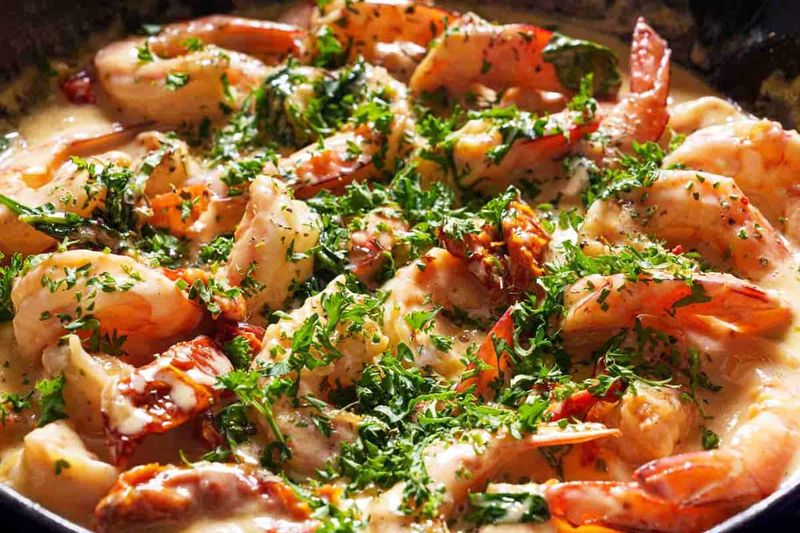 5-Ingredient Garlic Butter Tuscan Shrimp