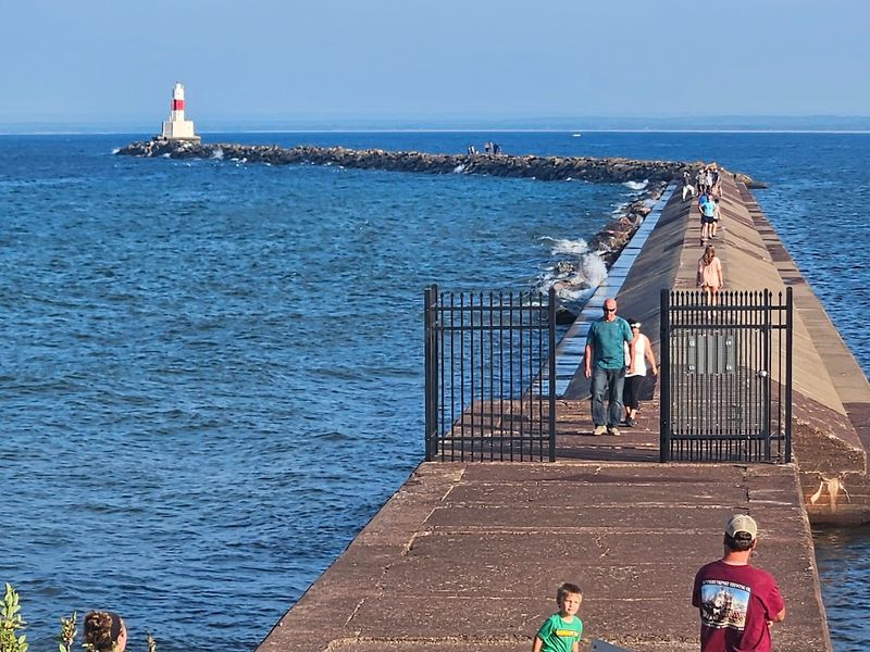 Breakwall, Ore Dock, Lighthouse Views