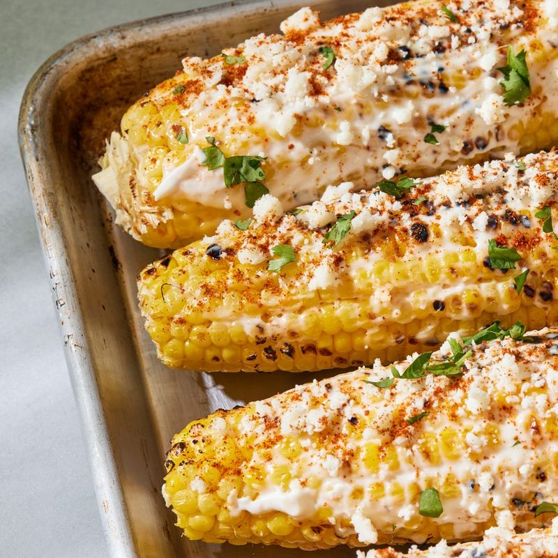 Corn on the Cob with Mayonnaise
