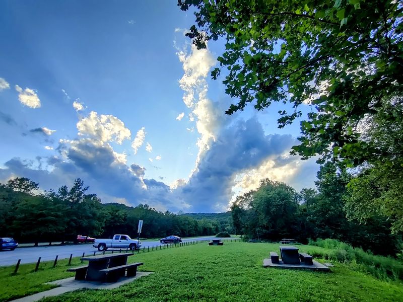 Picnic Tables and Easy Parking