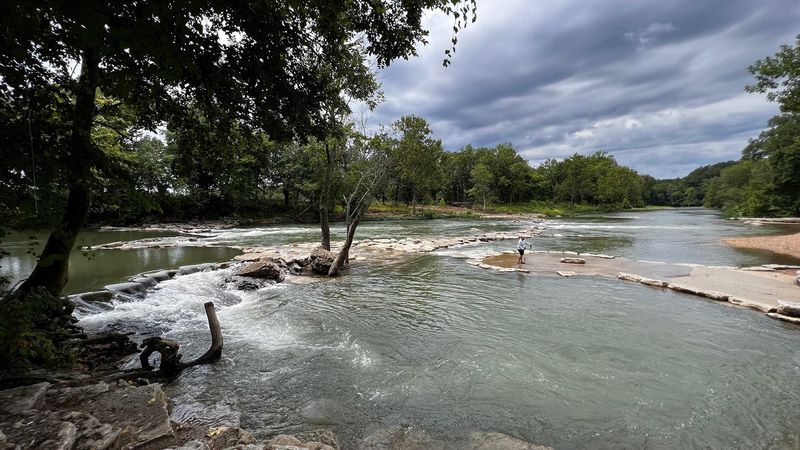 Picnic Views Beside Class I And II Rapids
