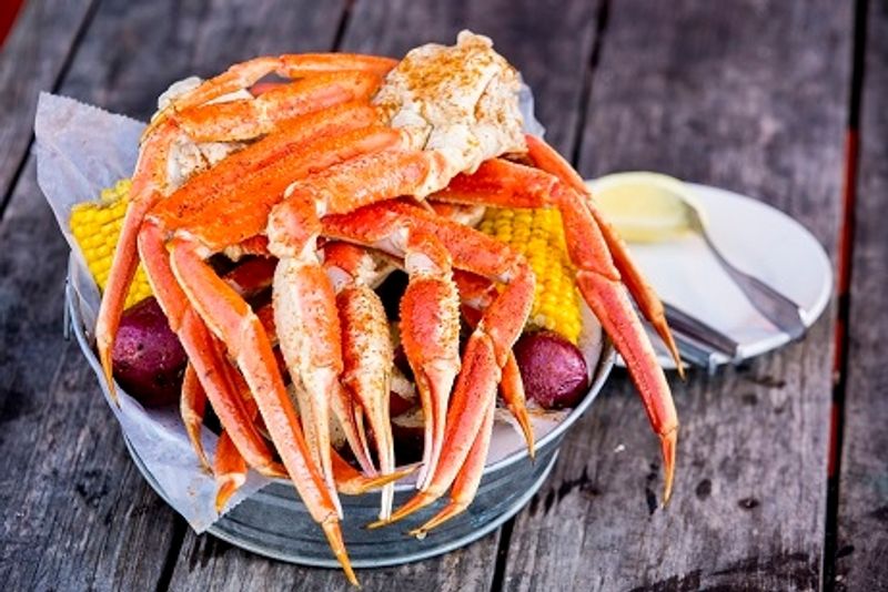 Piled-High Snow Crab Legs