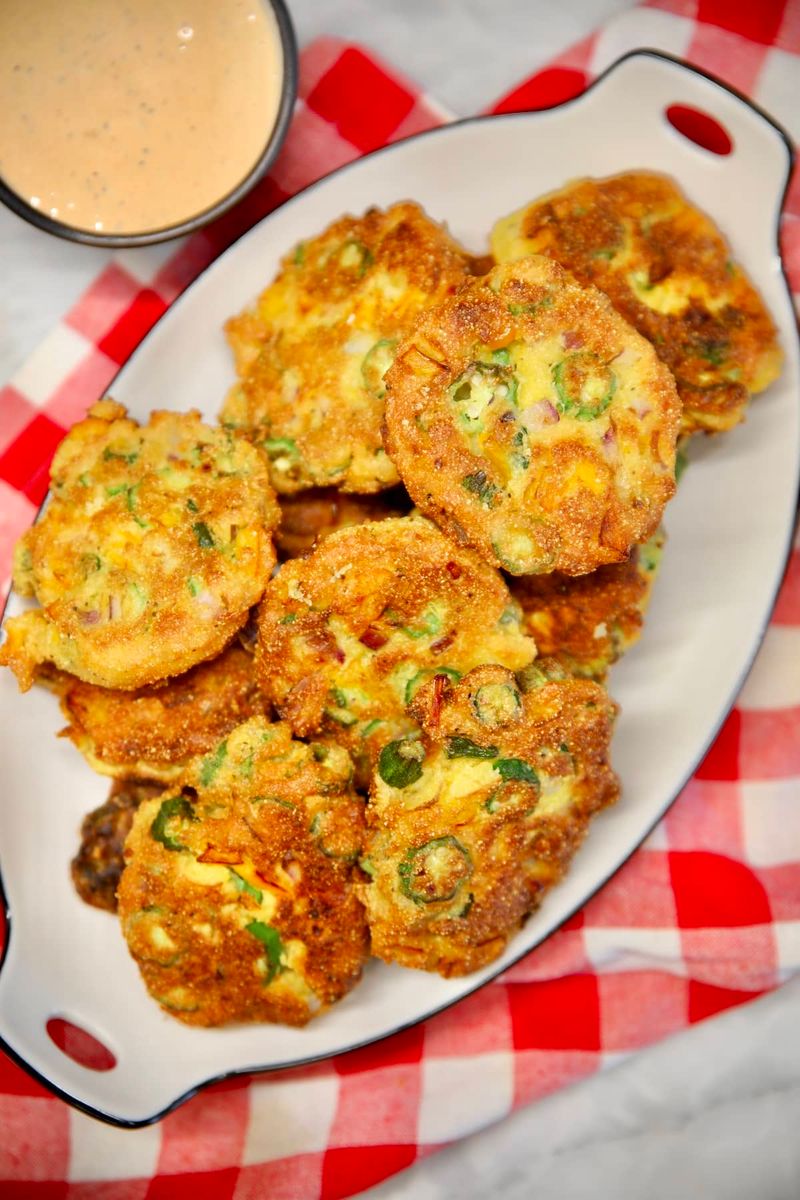 Okra Fritters: Crispy Garden Gems