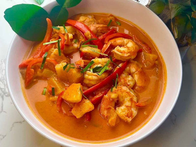 Pineapple Coconut Shrimp Curry