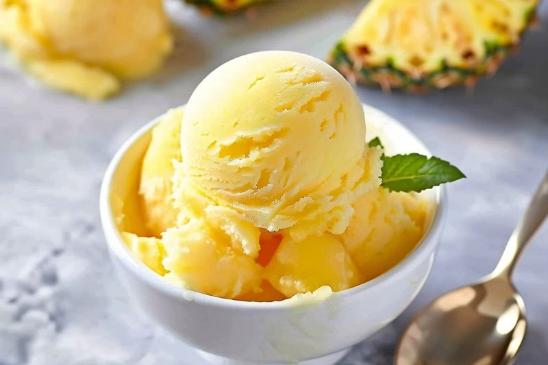 Pineapple Coconut Sorbet