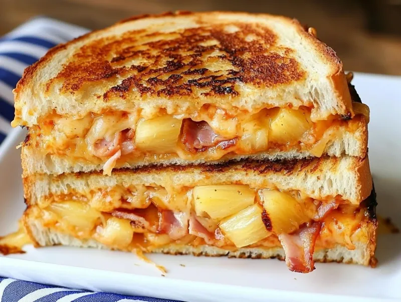 Hawaiian Pizza Grilled Cheese