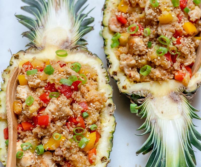 Pineapple Fried Quinoa Bowl