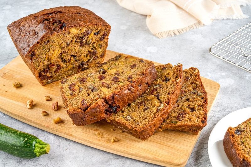 Pineapple Zucchini Bread with Coconut Streusel