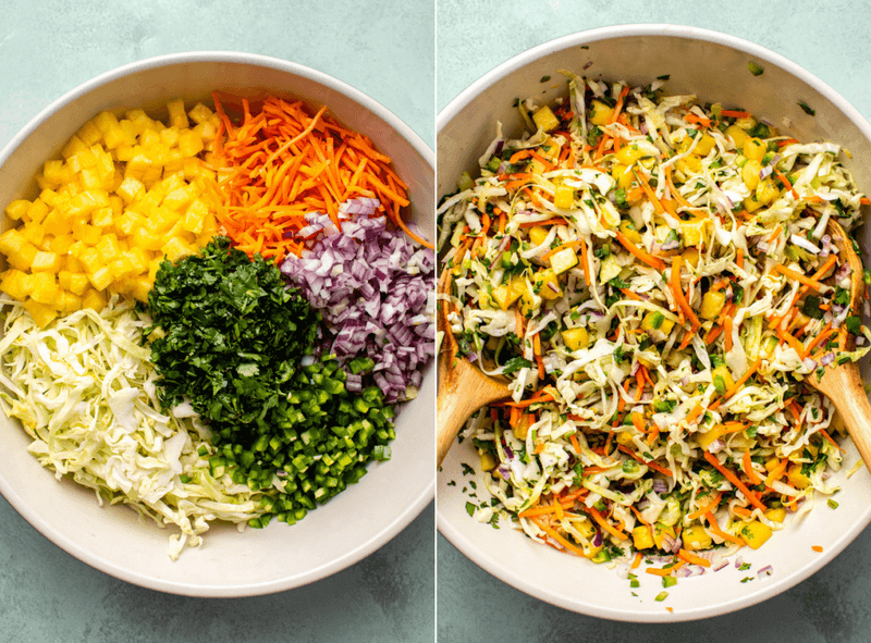 Tropical Pineapple Coleslaw
