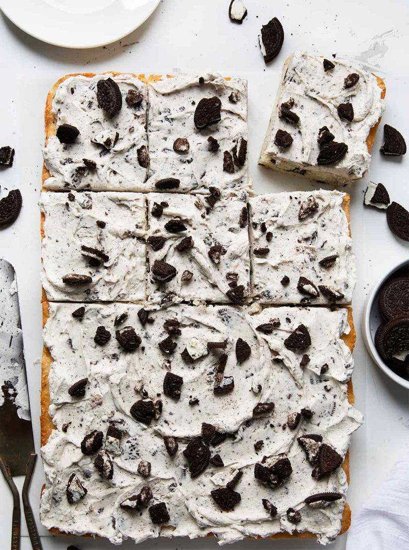 Cookies and Cream Sheet Cake