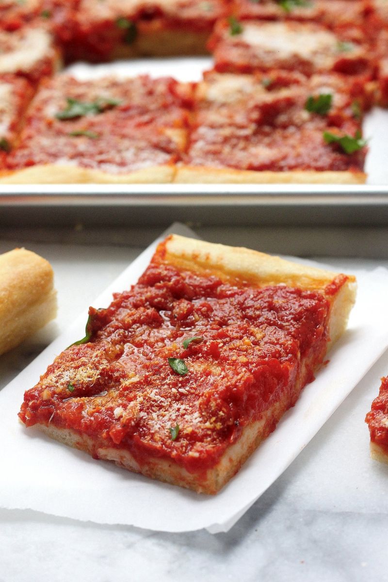 Tomato Pie: Pizza's Saucier, Cheese-Free Cousin