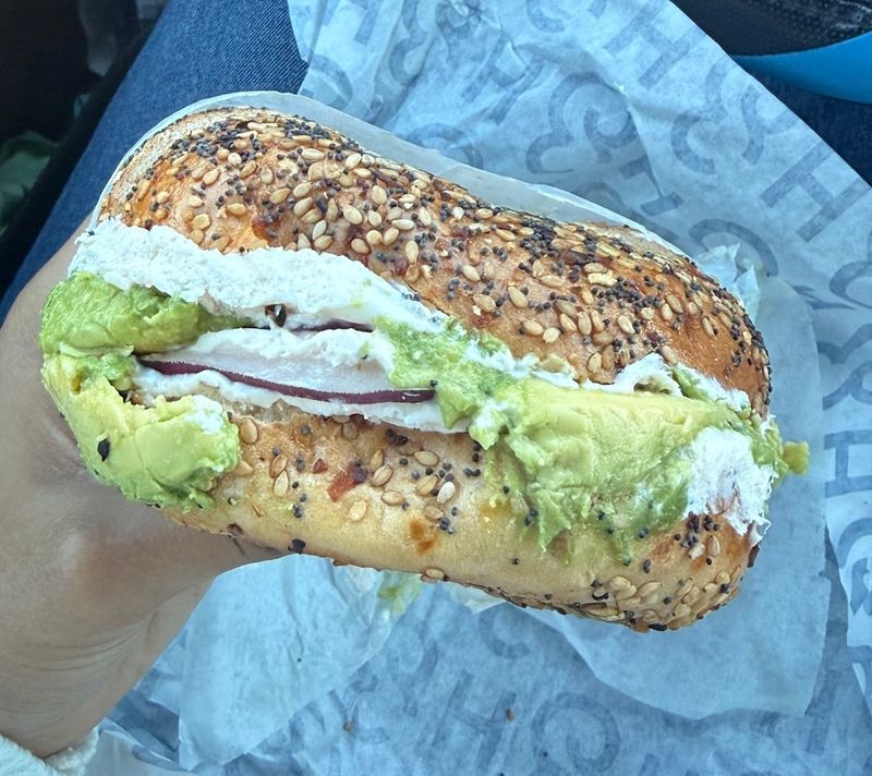 Poppy Seed With Chive Cream Cheese And Tomato