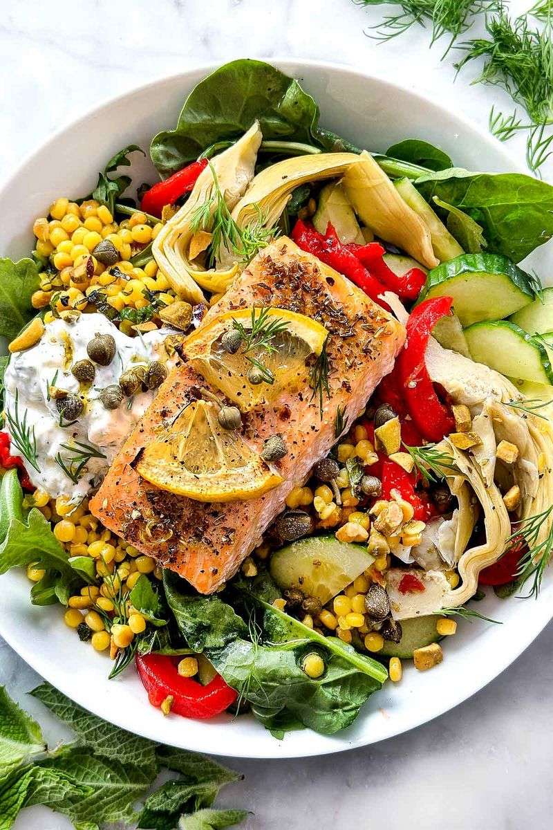 Flavorless Quinoa Bowls vs. Salmon And Couscous Bowl