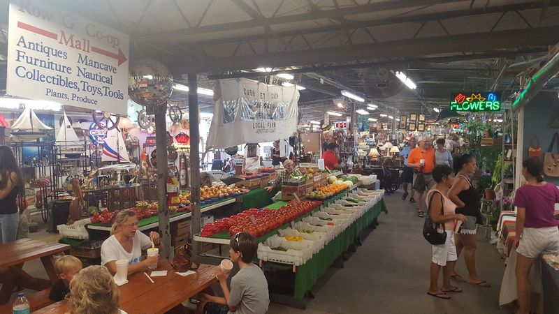 Plants, Produce, And Fresh Goods Show Up Alongside The Antiques