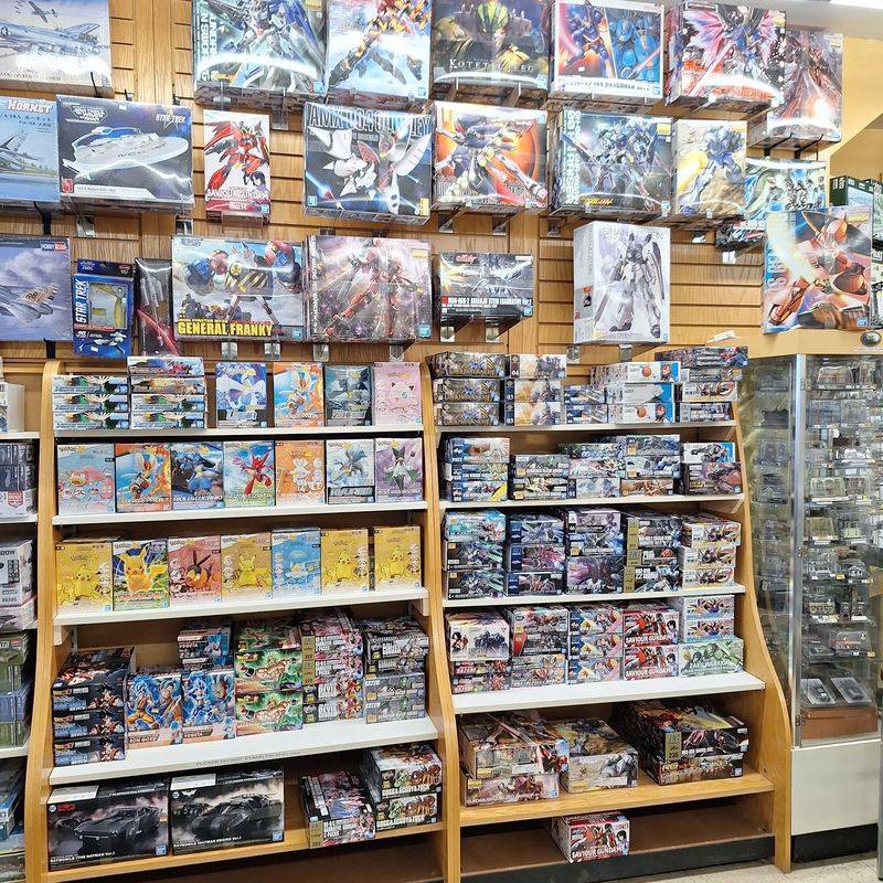 Plastic Model Kits Stacked to the Ceiling Plastic Model Kits Stacked to the Ceiling