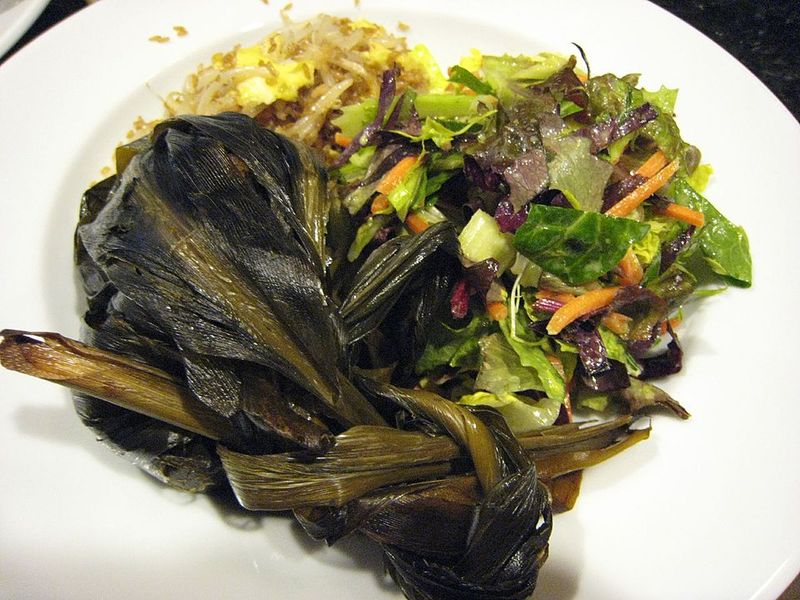 Laulau (Leaf-Wrapped Pork And Fish Packets)