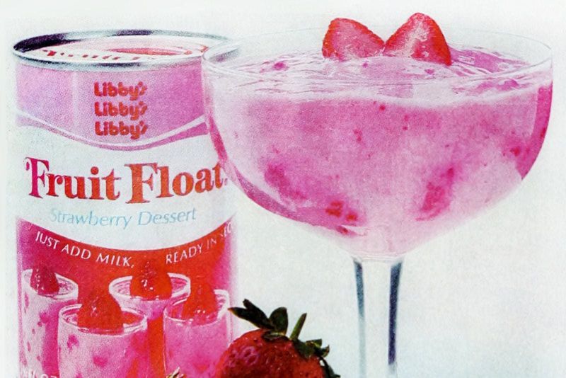 Libby's Fruit Float: The Two-Tone Canned Dessert