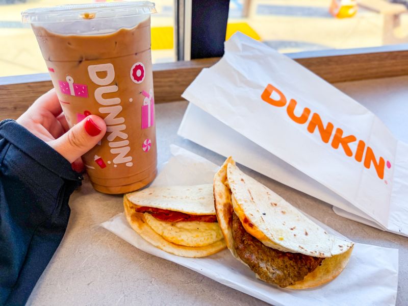 Dunkin' Wake-Up Wrap With Hash Browns Inside
