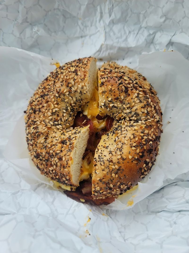 Salt Bagel With Whitefish Salad