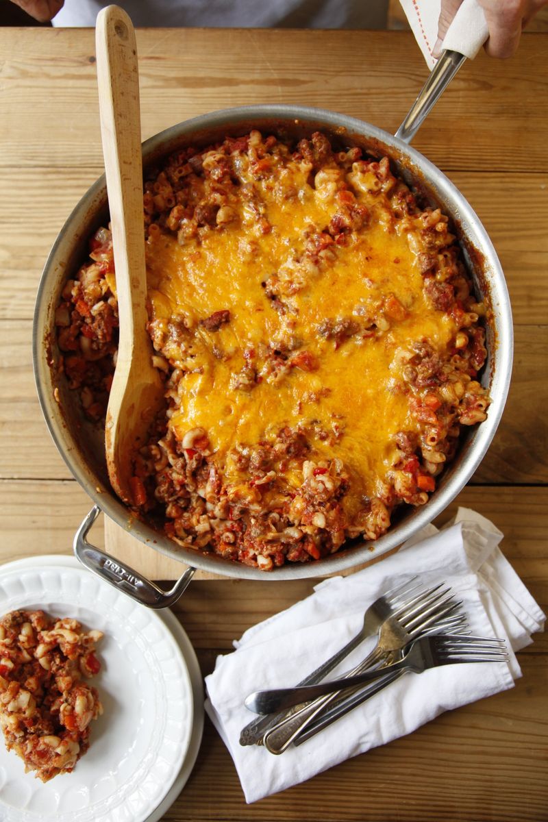 Beef and Macaroni Skillet
