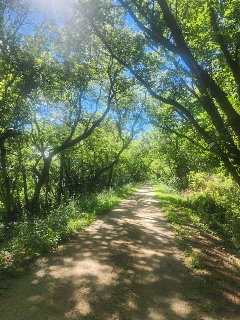 Prairie Remnants, Woods, and Fields Define the Corridor