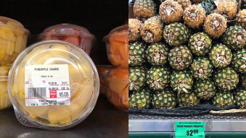 Ditch Pre-Cut Foods For Dramatic Savings