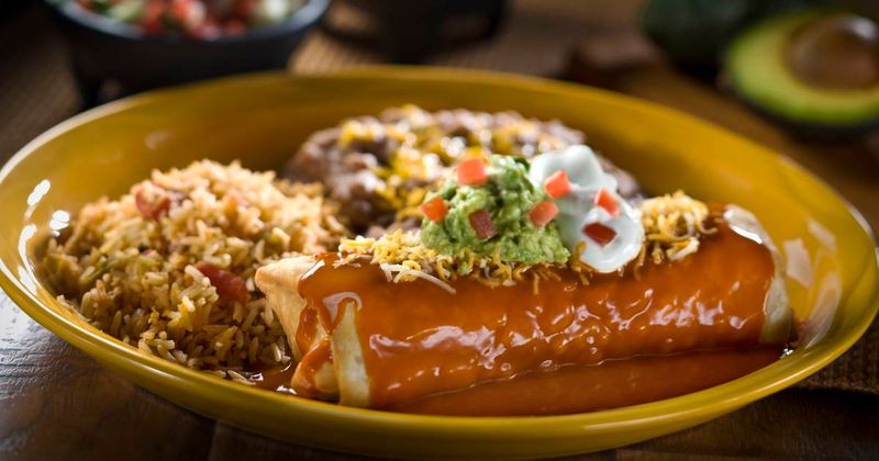 Chimichanga Covered in Nacho Cheese