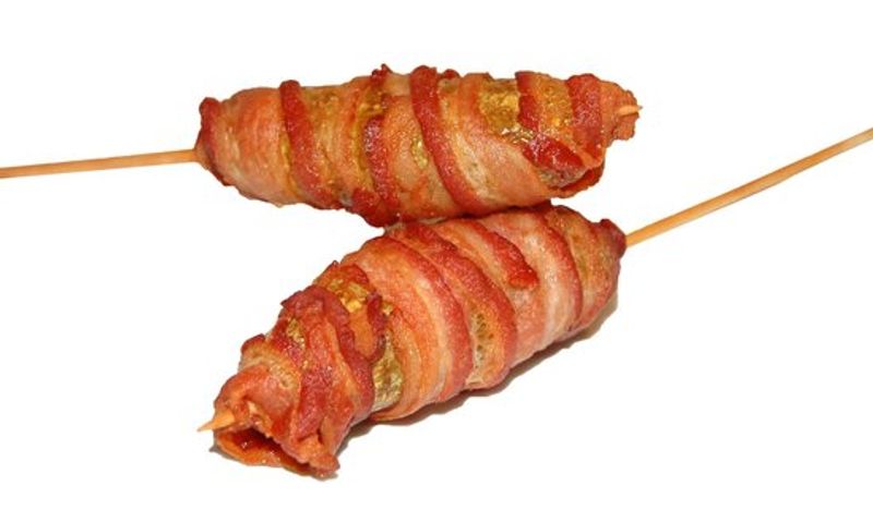 Bacon-Wrapped Mac & Cheese Bombs