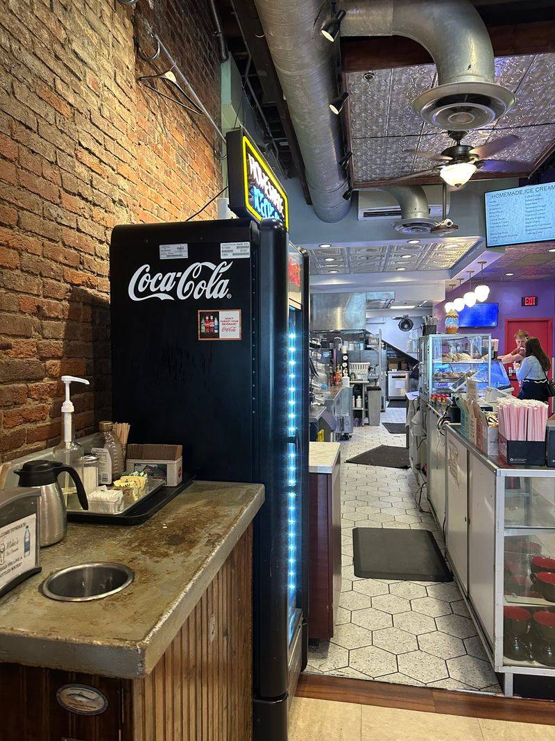 Classic Old-School Ice Cream Parlor Atmosphere
