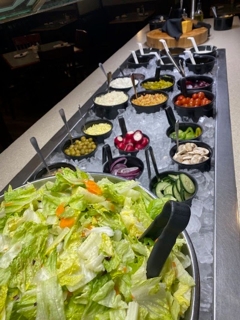 Salad Bar Stays Fresh All Night