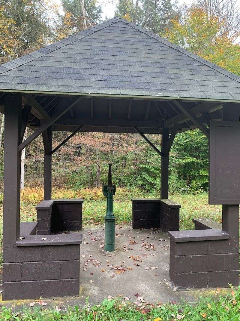 A Hand-Pump Well Marks the Center of the Park