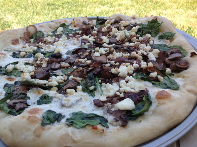 Mountain Mushroom and Goat Cheese Flatbreads