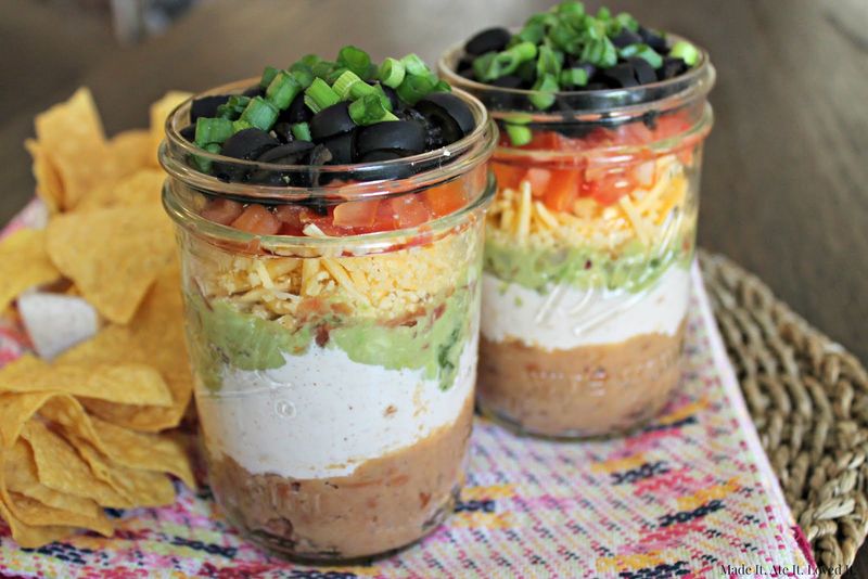 Mason Jar Layered Dip
