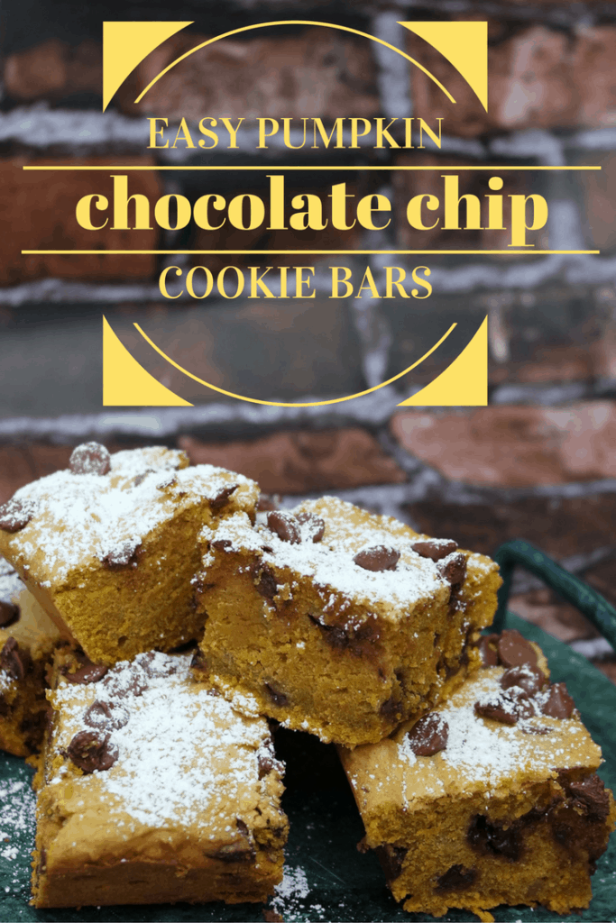 Pumpkin Chocolate Chip Cookie Bars - Ever After in the Woods