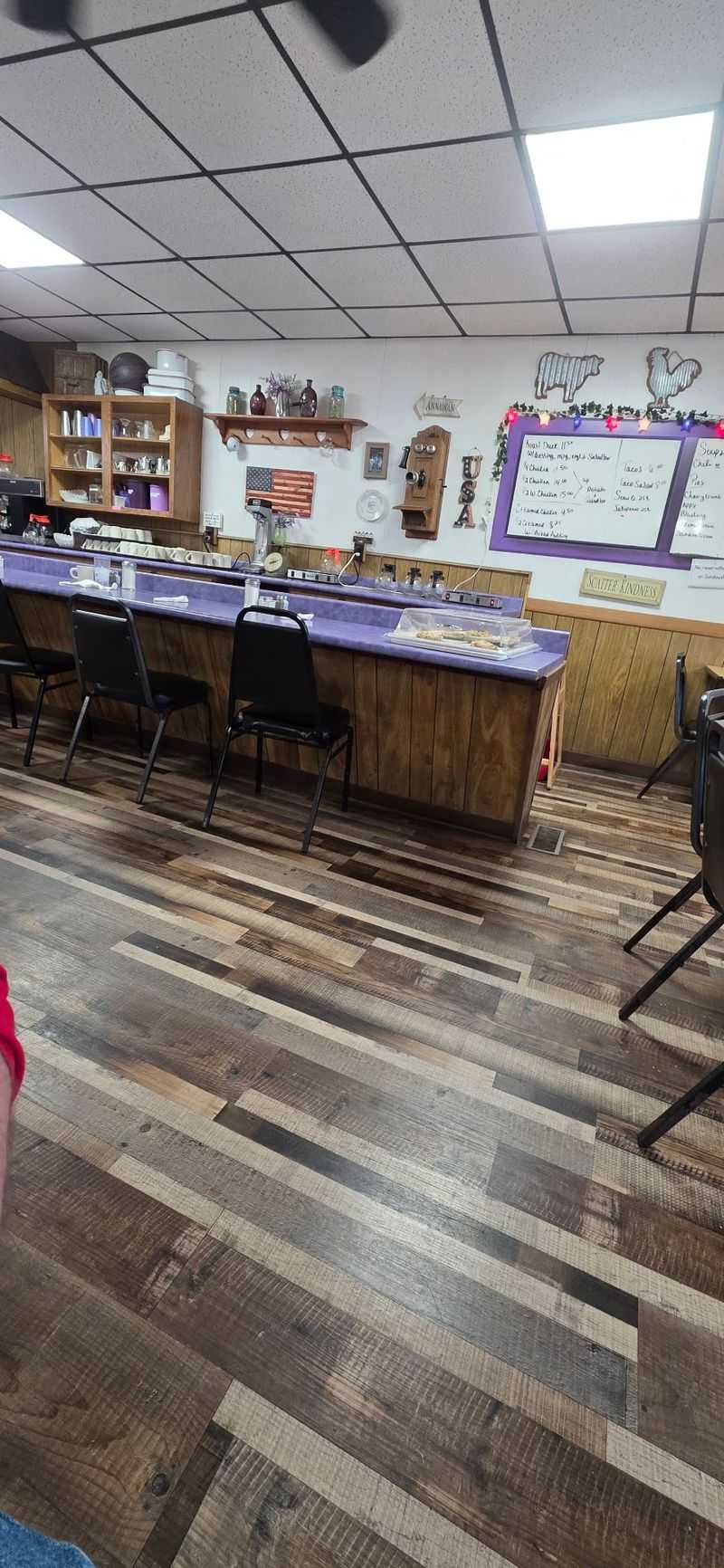 Purple Decor And Hometown Charm
