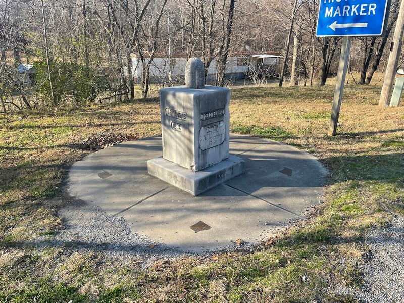 Stacked Stone Monument Marking Exact State Junction