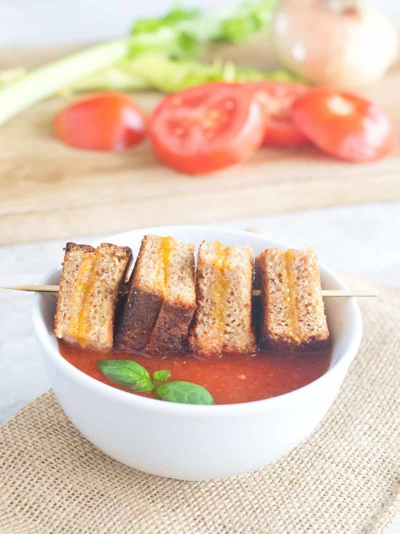 Thermos Tomato Soup & Grilled Cheese Dippers