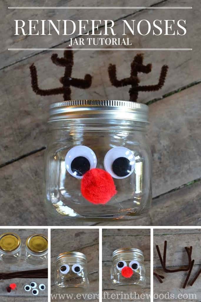 Cute Mason Jar Reindeer