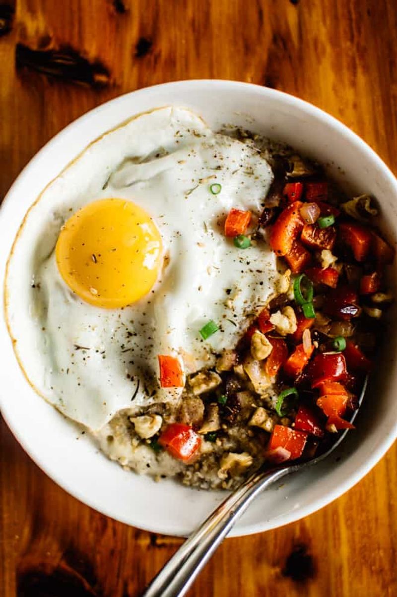 Savory Oatmeal Creation