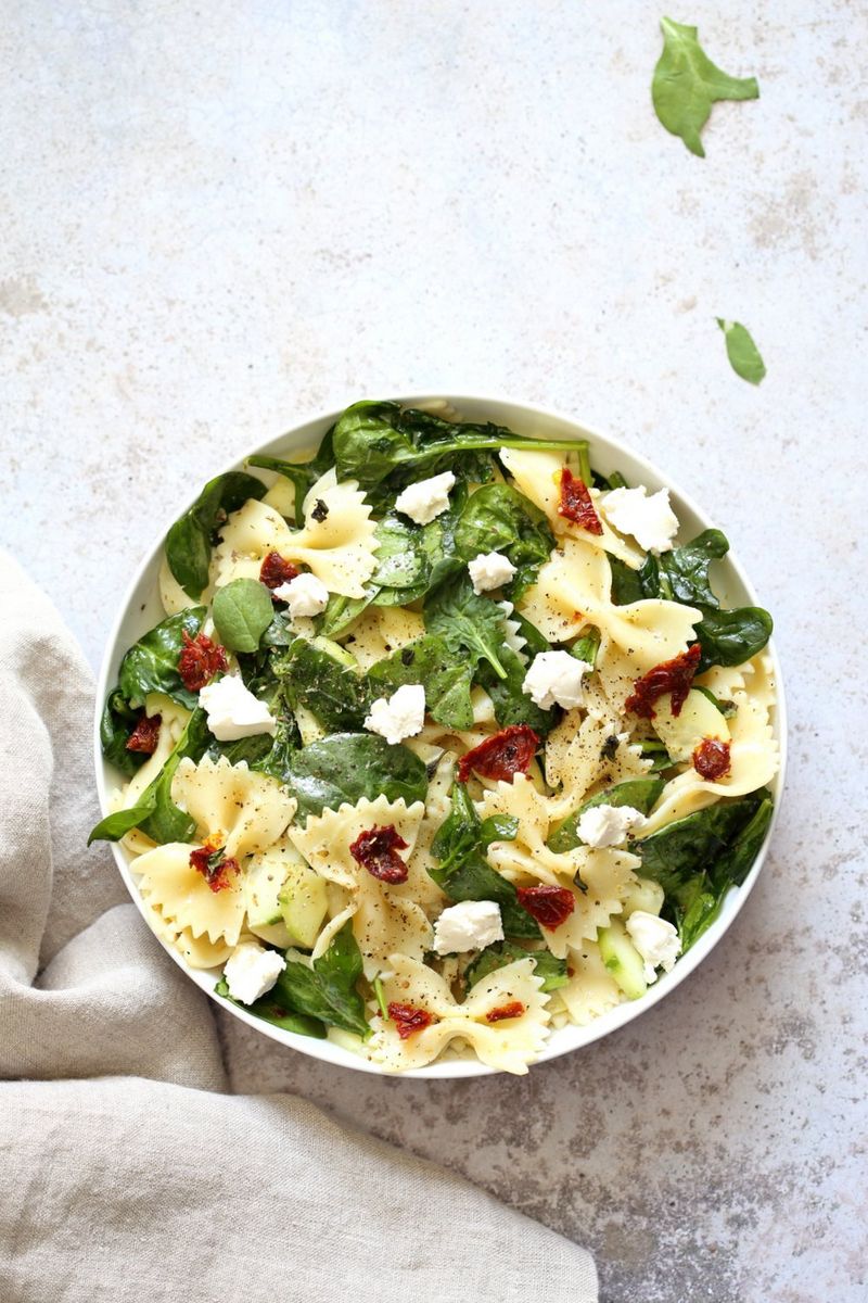 Spinach and Feta Pasta Salad