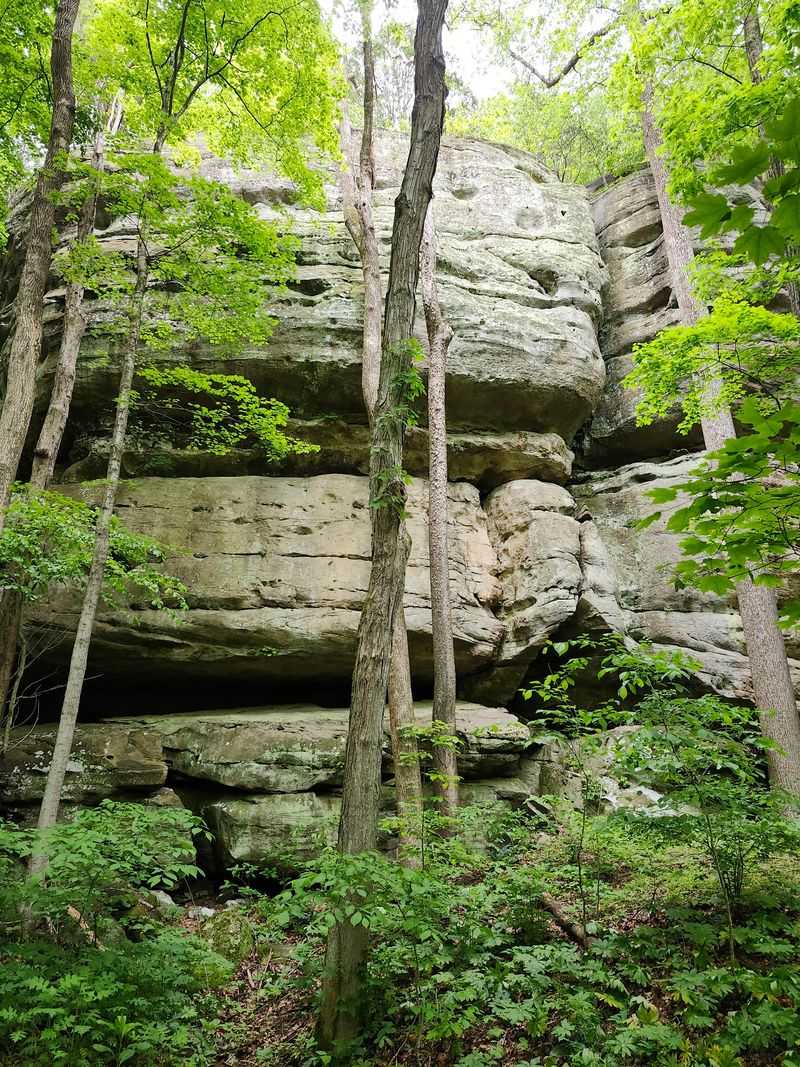 Rappelling Down Real Sandstone Cliffs