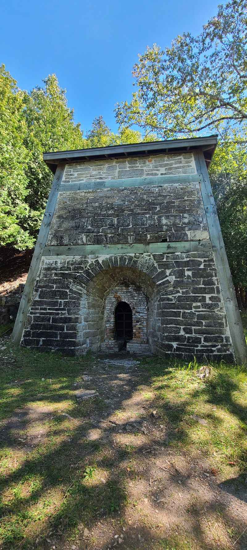 Stand Before The Blast Furnace Ruins