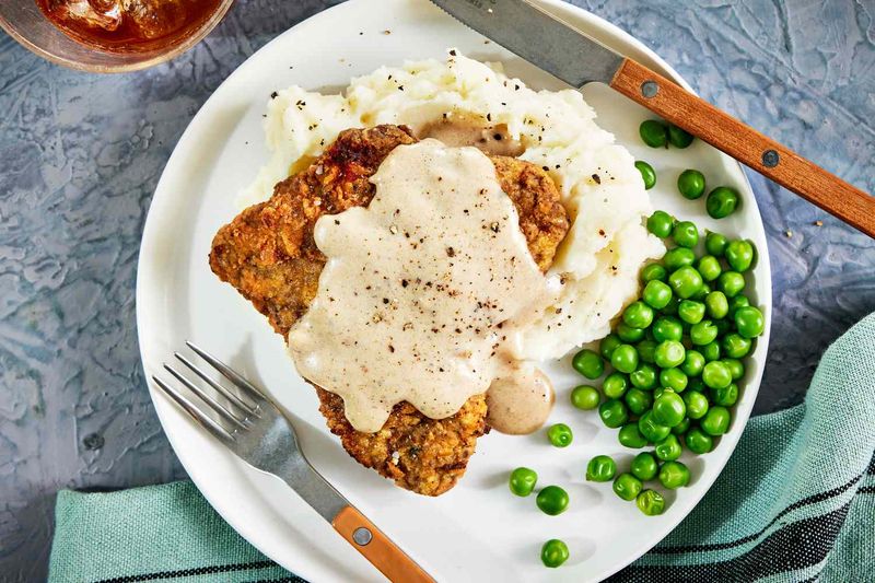 Chicken Fried Steak with Cream Gravy