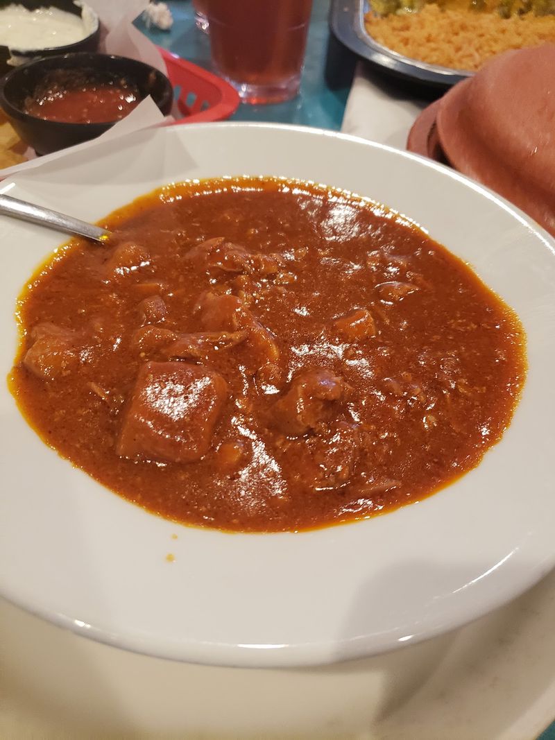 Red Chile Con Carne and Hearty Combination Plates