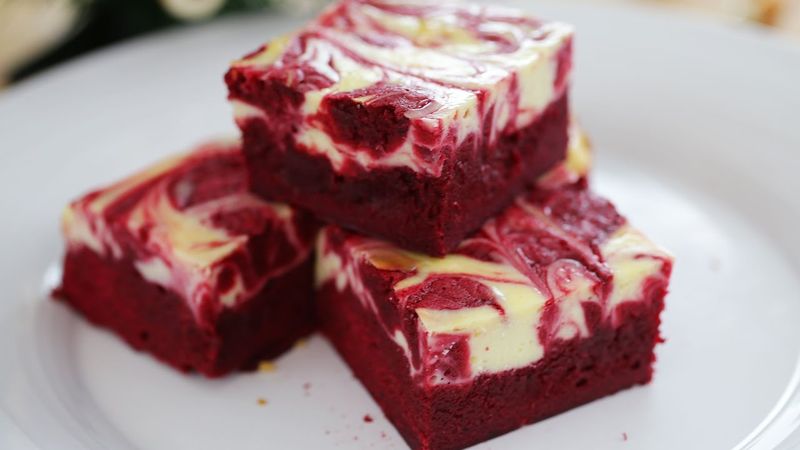Red Velvet Cheesecake Brownies