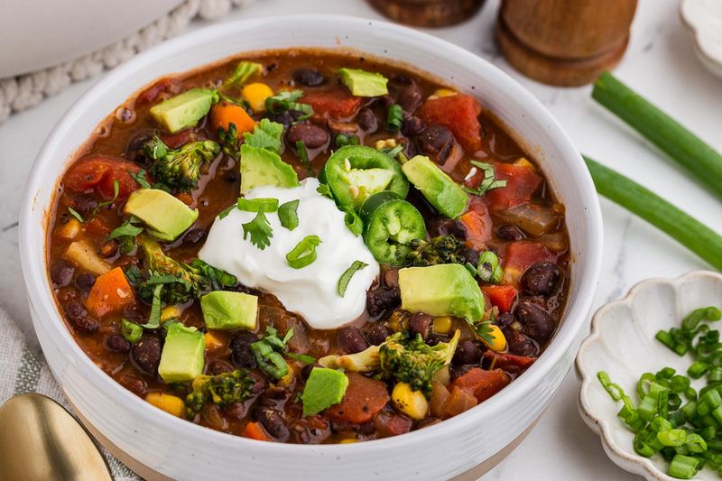 Hearty Bean and Vegetable Chili