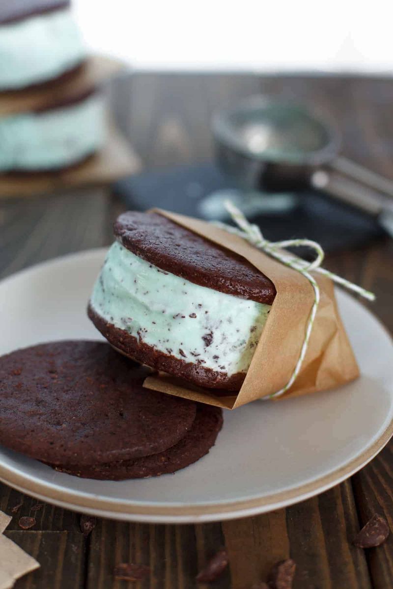 Ice Cream Sandwich With Homemade Wafers