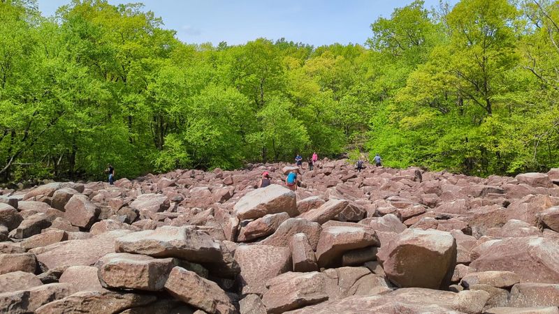 Ringing Rocks Park, Upper Black Eddy, Pennsylvania Ringing Rocks Park, Upper Black Eddy, Pennsylvania