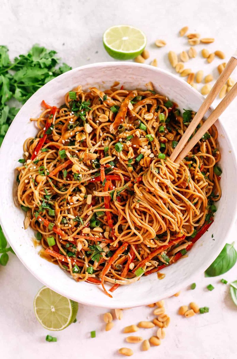 Thai-Inspired Peanut Noodle Bowl